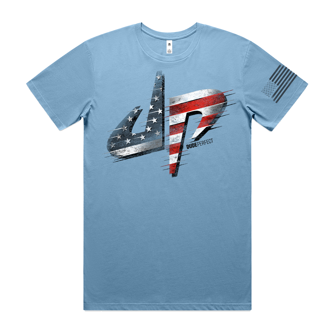 Dude Perfect Patriotic DP Logo Tee