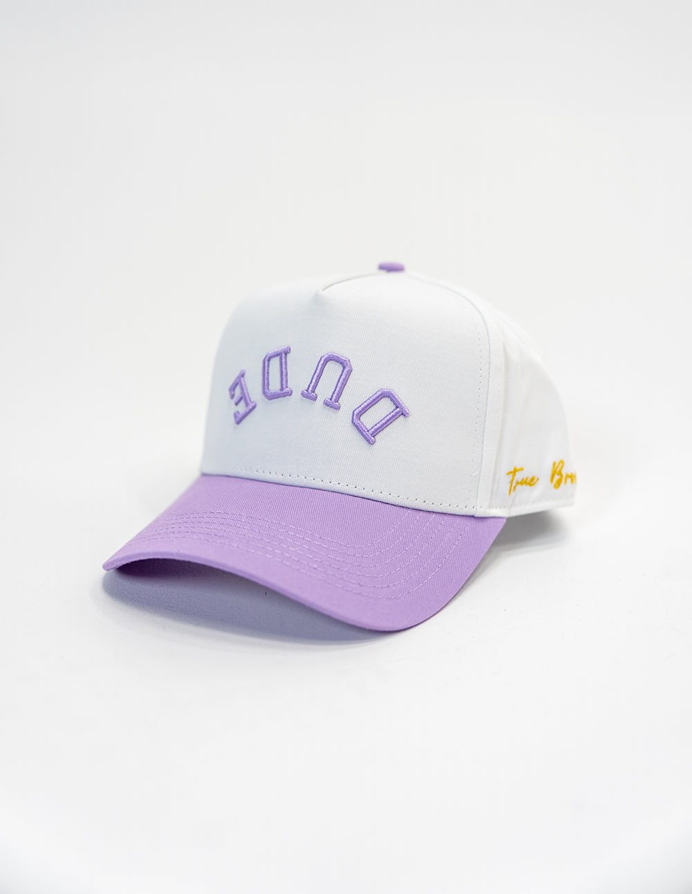 The DUDE Hat - White/Purple