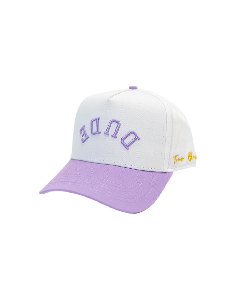 The DUDE Hat - White/Purple