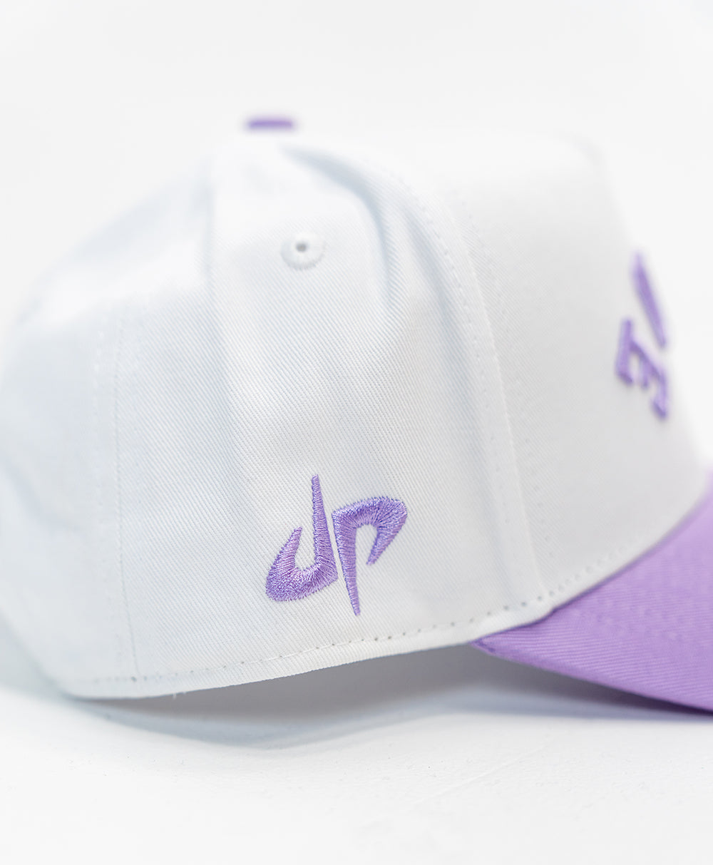 The DUDE Hat - White/Purple