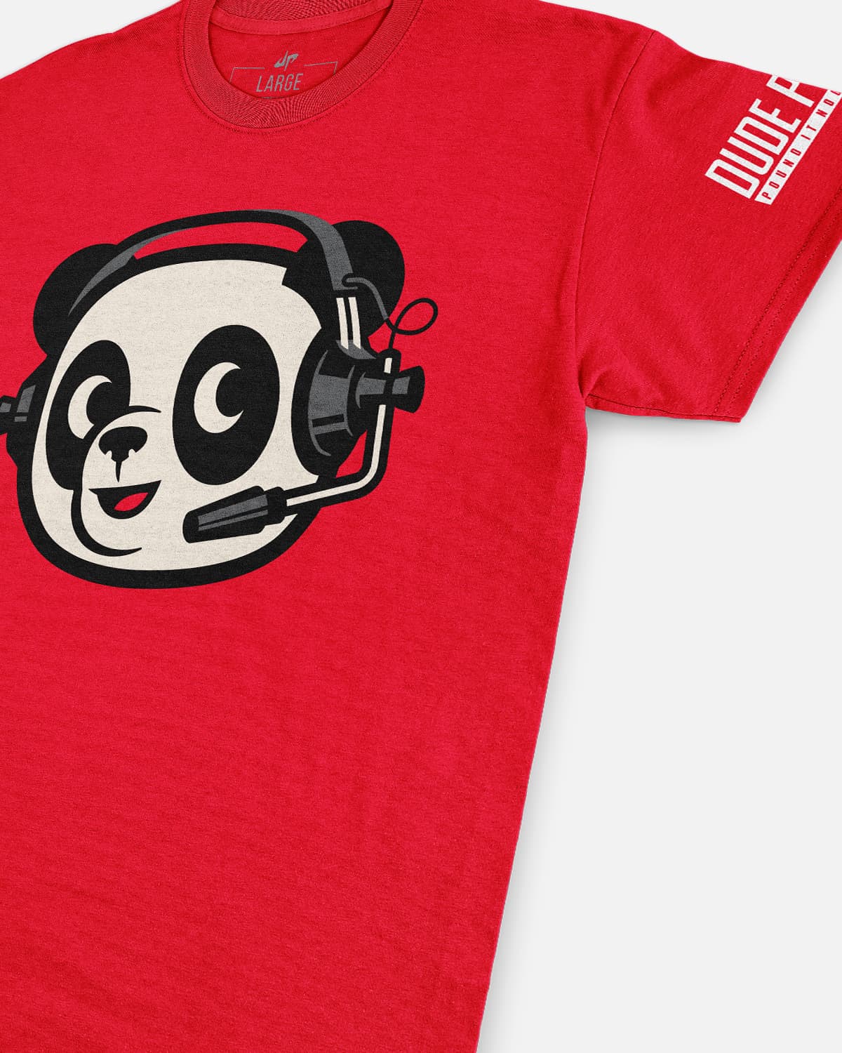 John Panda Headset Tee (Red)