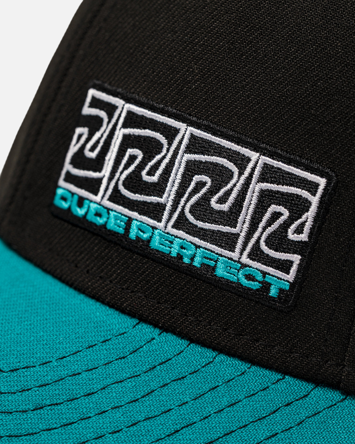 Repeater Stretch Fit Hat (Black/Mint)