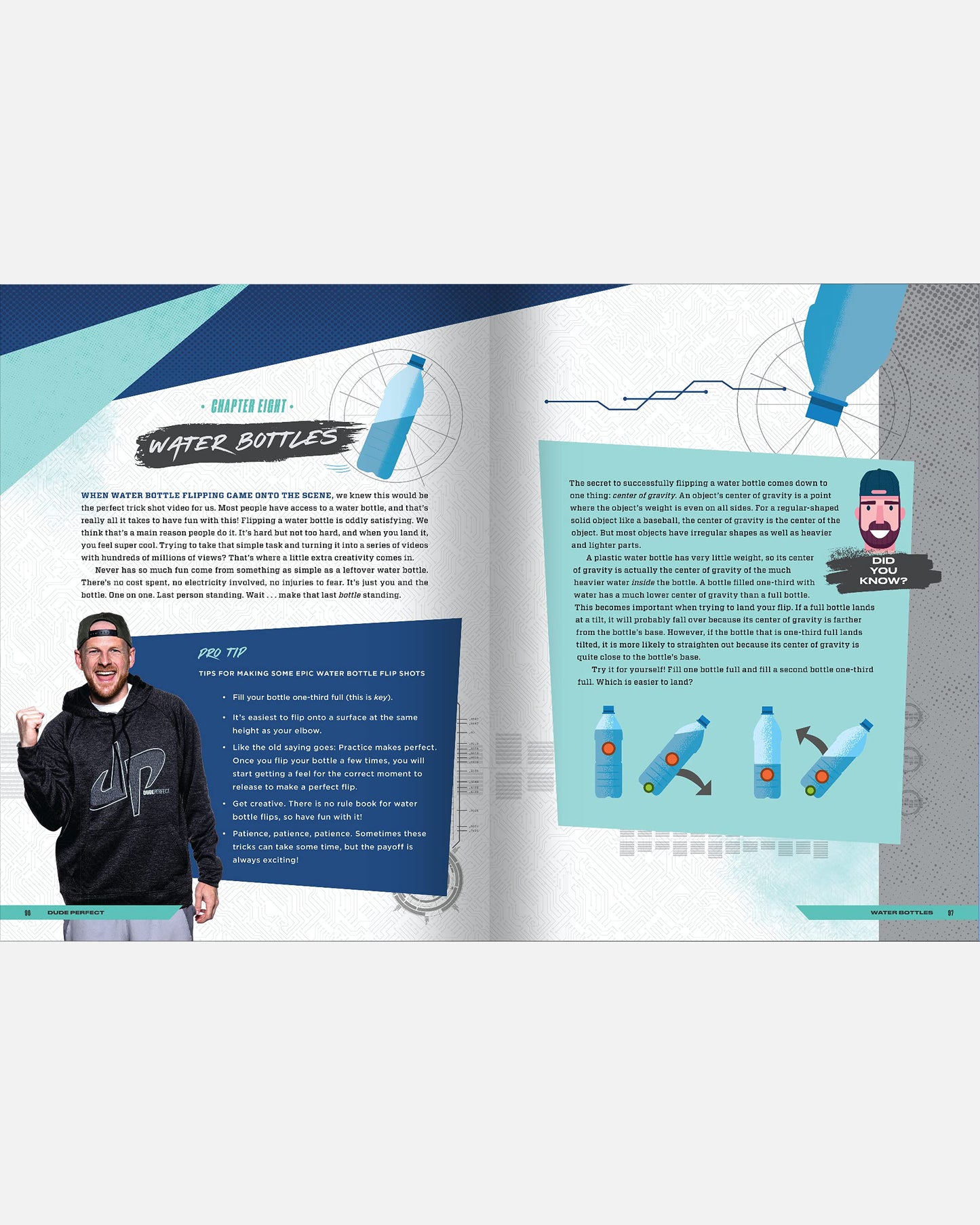AUTOGRAPHED - Dude Perfect '101 Tricks, Tips, and Cool Stuff' Book