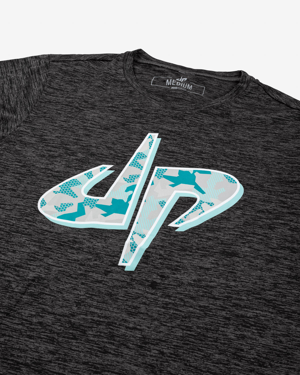 Geo Camo Performance Tee (Grey/Black Electric)