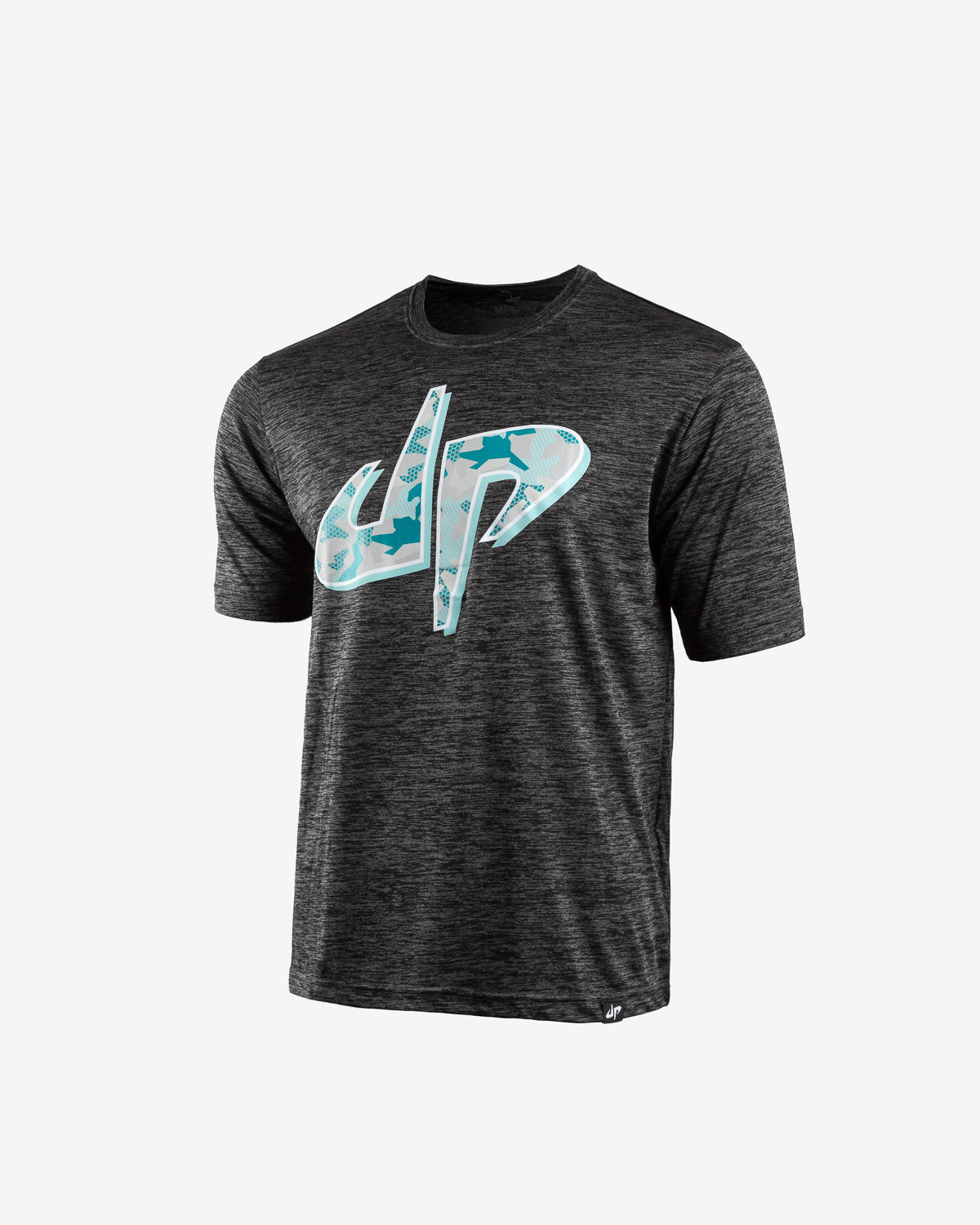 Geo Camo Performance Tee (Grey/Black Electric)