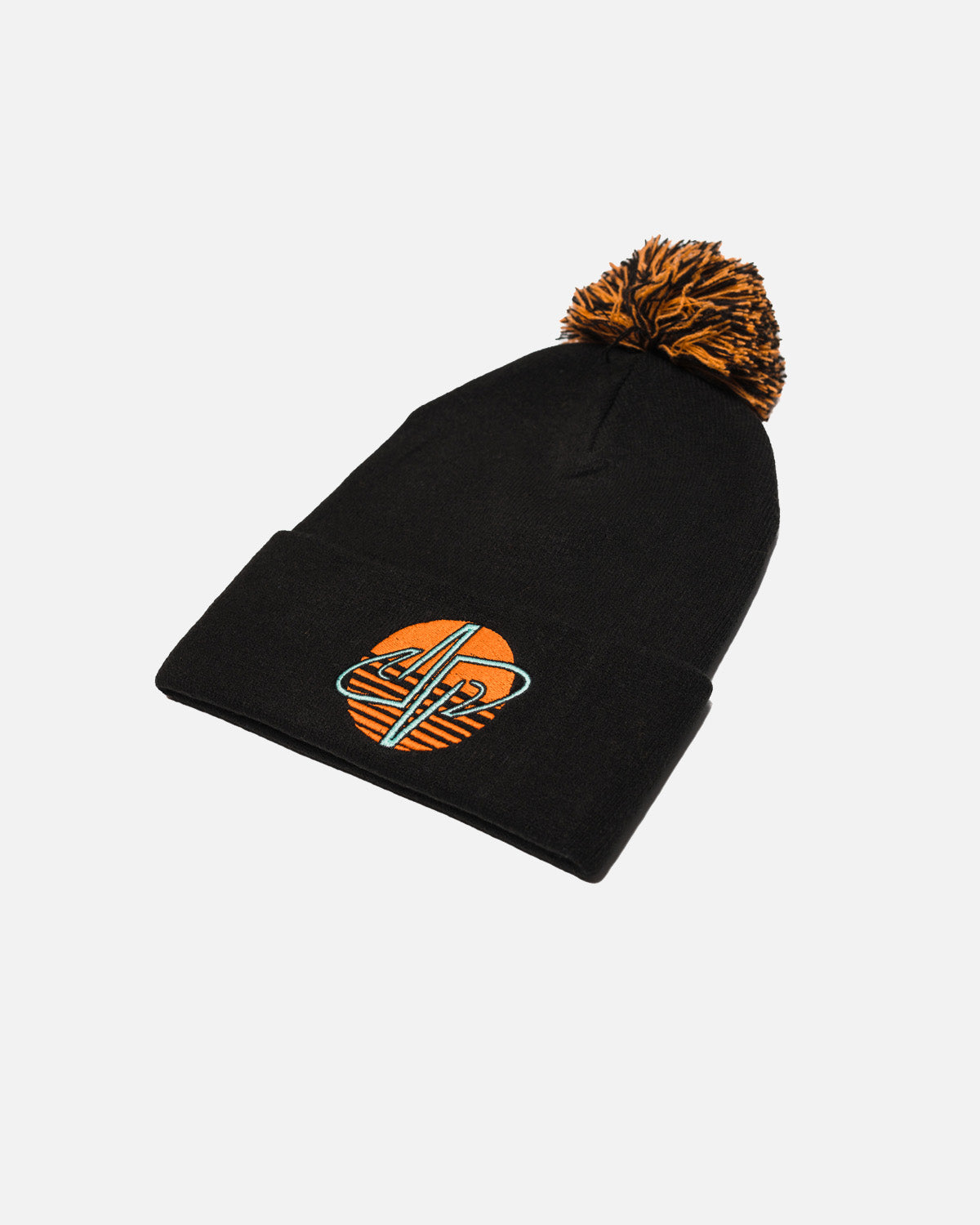 Stylin Logo Pom Beanie (Black)