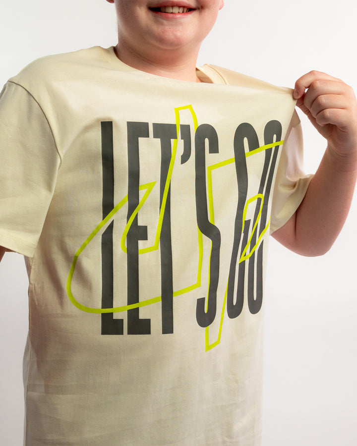 Let's Go DP T-Shirt - Youth - Off-White