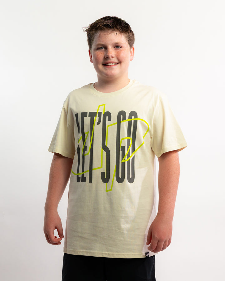 Let's Go DP T-Shirt - Youth - Off-White