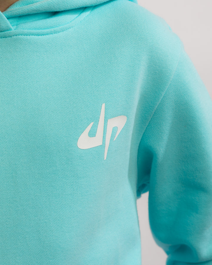 Pound It Noggin Drippy Panda Hoodie - Ice Blue