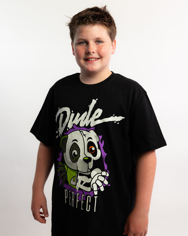 Glow-in-the-Dark Skeleton Panda Tee - Youth