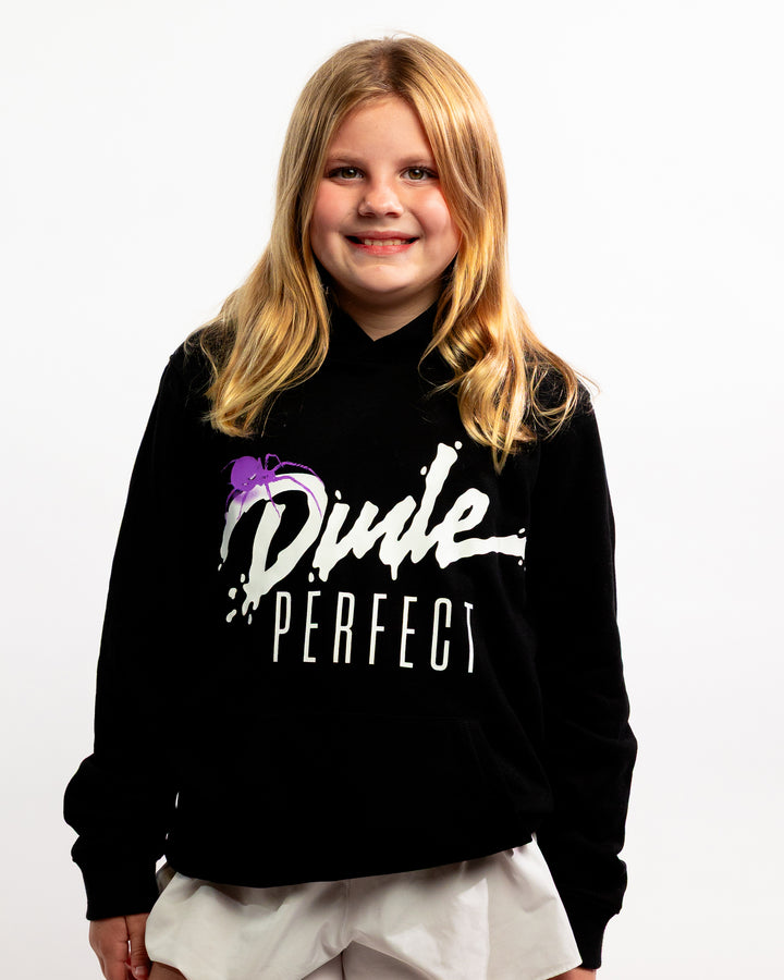 Glow-in-the-Dark Spooky Spider Hoodie - Youth