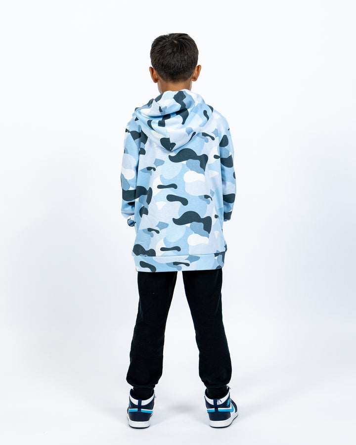 DP Blue Camo Hoodie - Youth