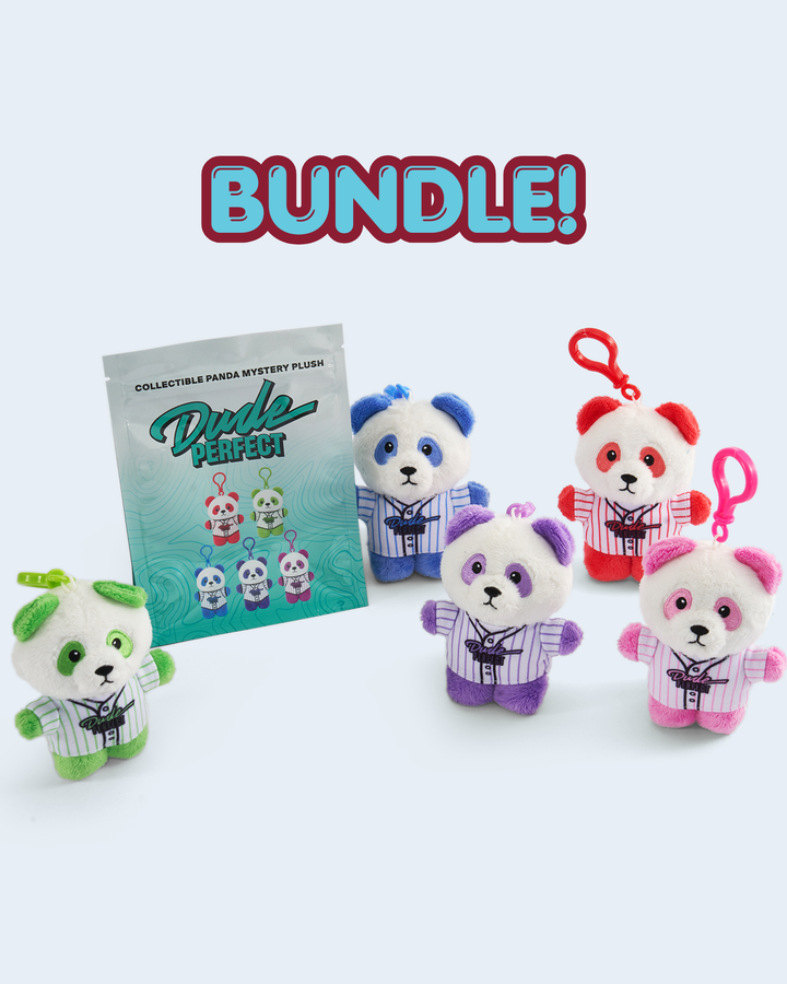 DP Mystery Panda Plush Keychain - WHOLE SET OF 5