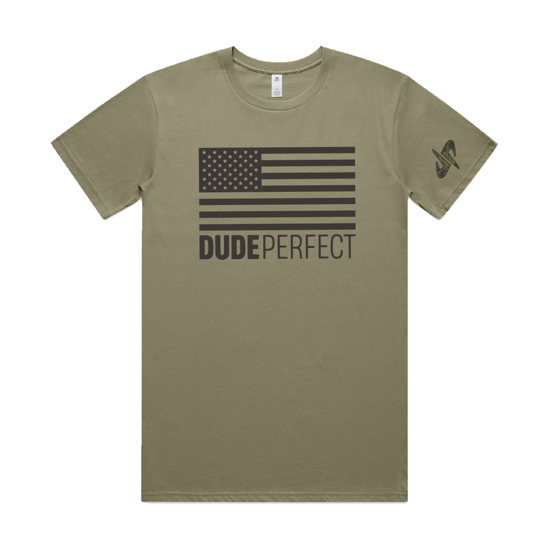 Dude Perfect Tonal Flag Tee