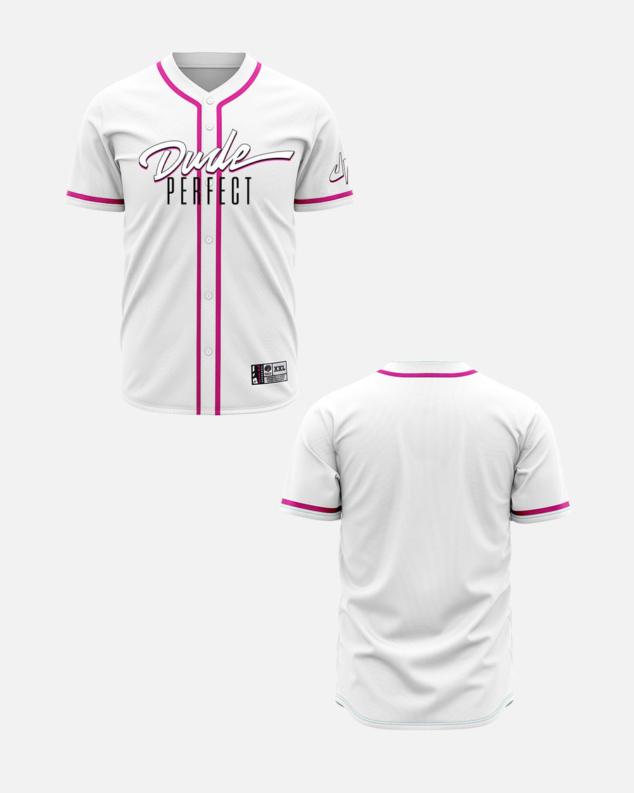 Customizable Baseball Jersey (White)