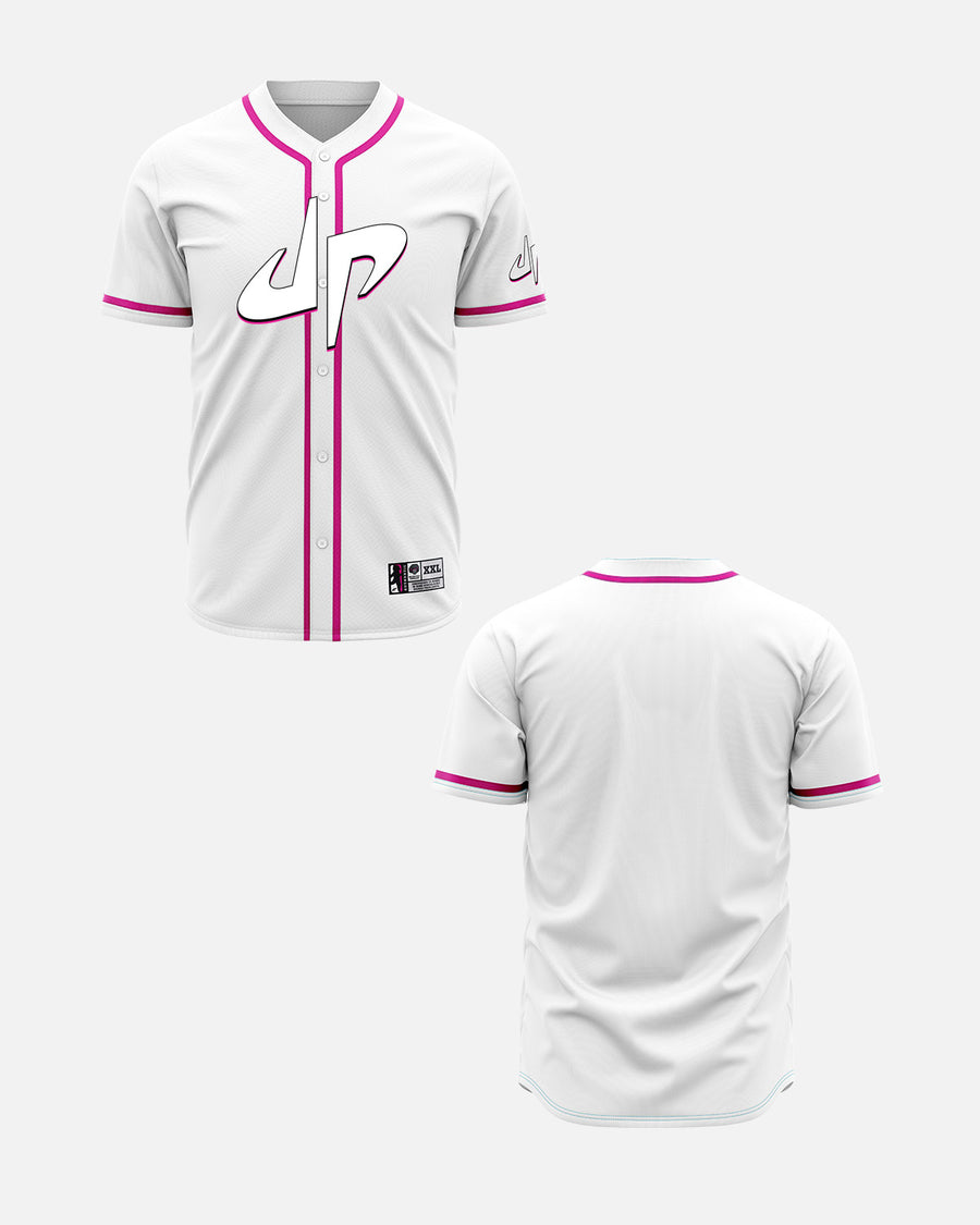 Customizable Baseball Jersey (White)