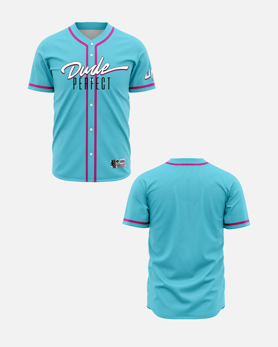 Customizable Baseball Jersey (Blue)