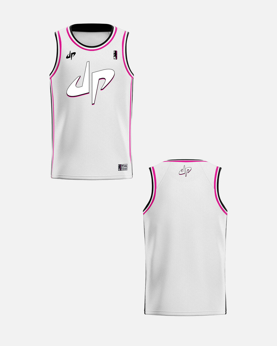 Customizable Basketball Jersey (White)
