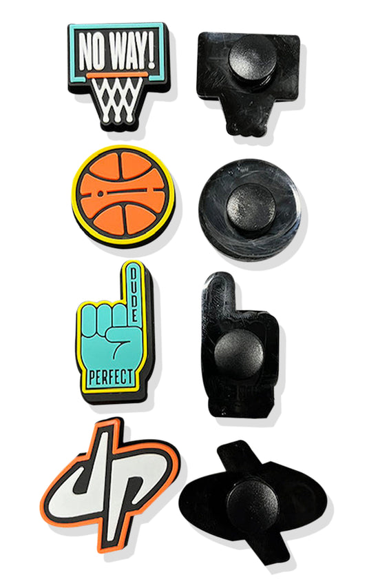 Dude Perfect Dunk Edition Croc Charm 4 Pack