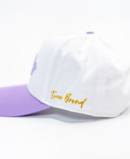 The DUDE Hat - White/Purple