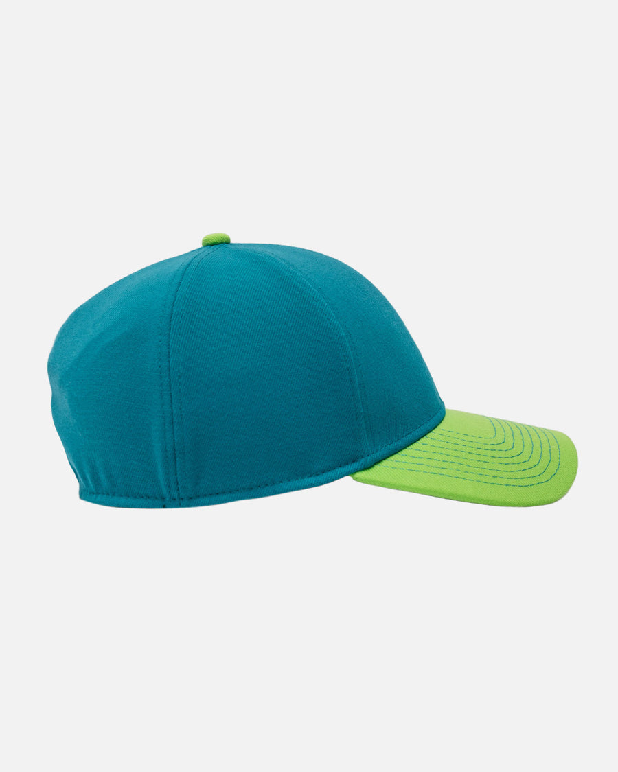 Repeater Stretch Fit Hat (Teal/Lime)