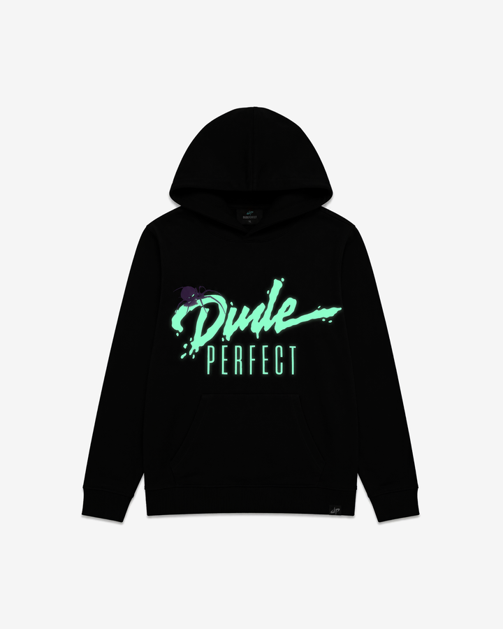 Glow-in-the-Dark Spooky Spider Hoodie - Youth