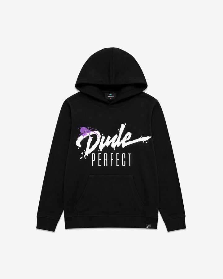 Glow-in-the-Dark Spooky Spider Hoodie - Youth