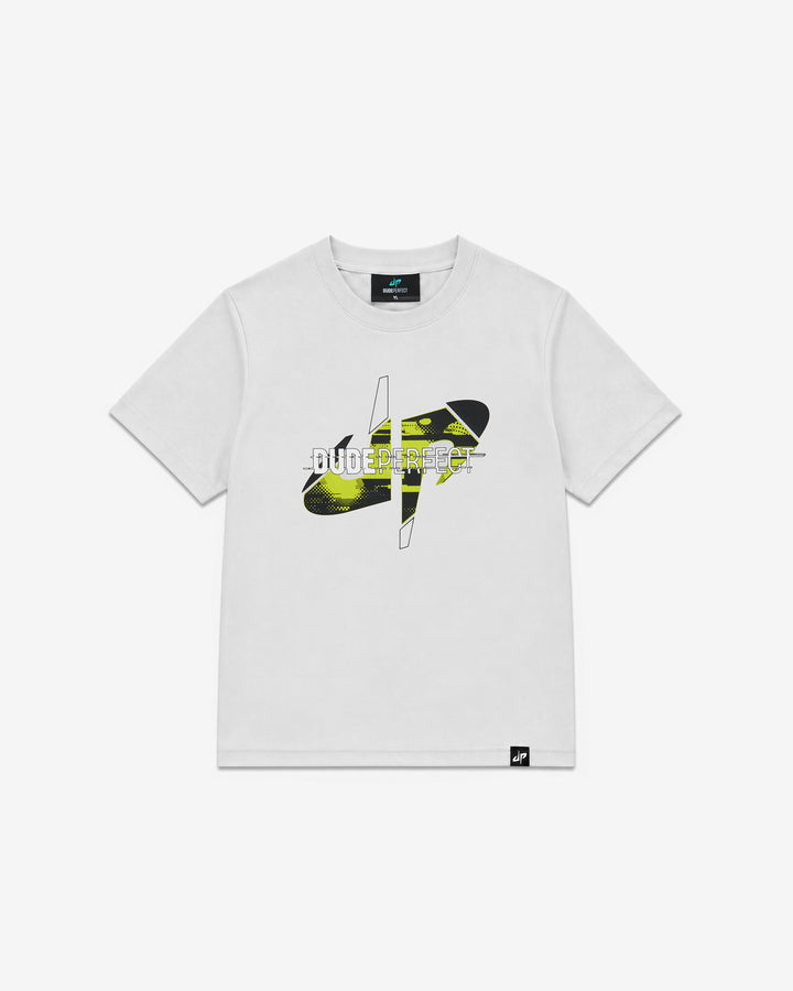 Glitch Performance T-Shirt - Adult - Pale Gray