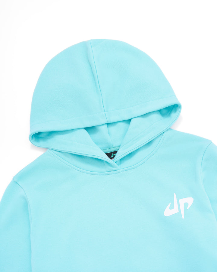 Pound It Noggin Drippy Panda Hoodie - Ice Blue