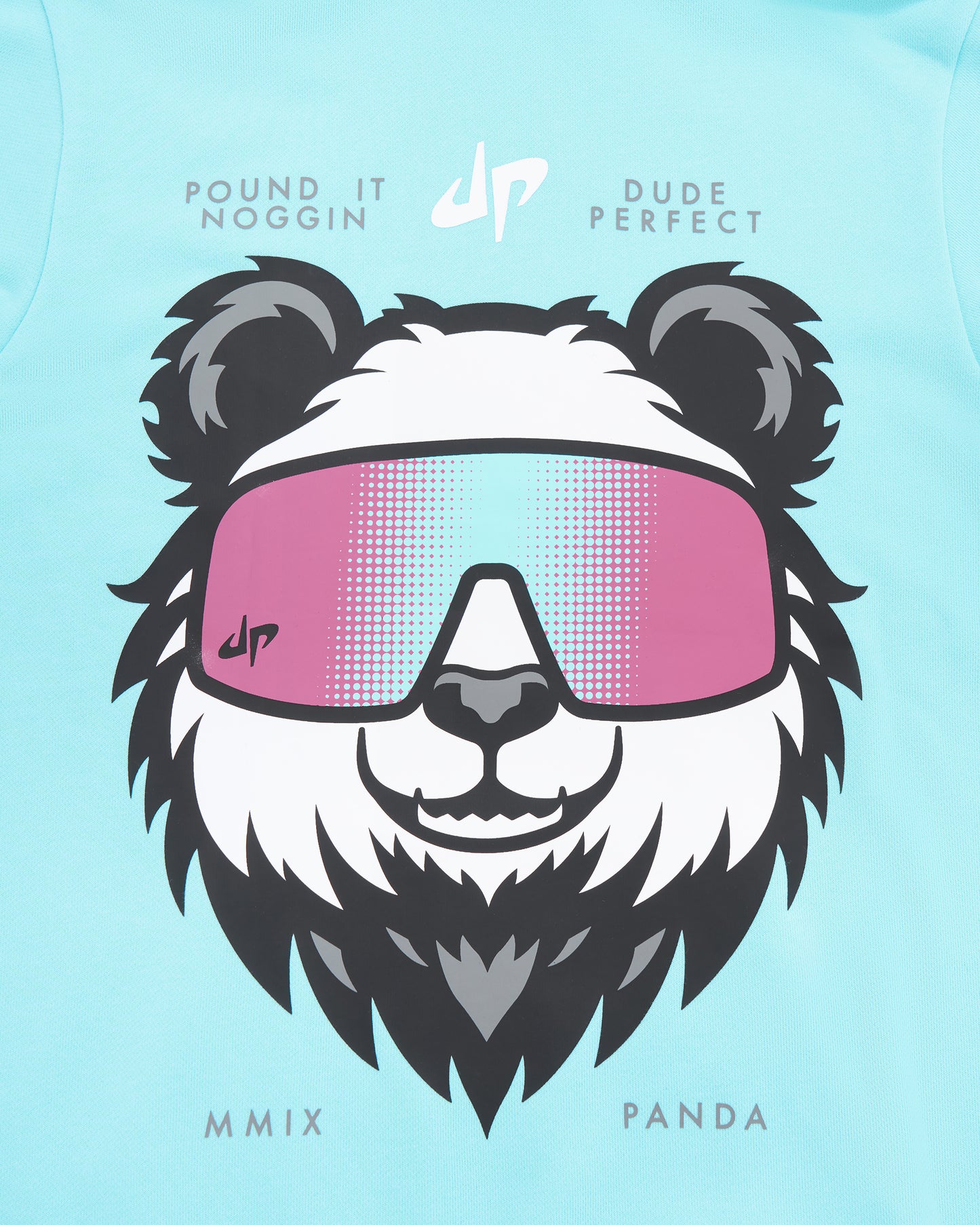 Drippy Panda Hoodie - Ice Blue