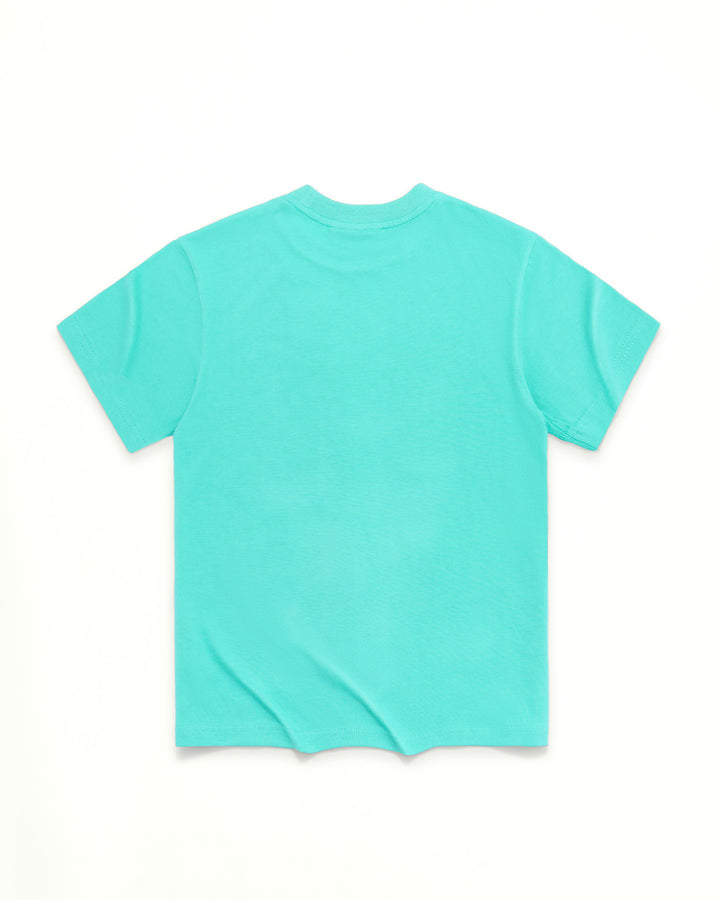 Pound It Noggin Drippy Panda T-Shirt - Youth - Teal