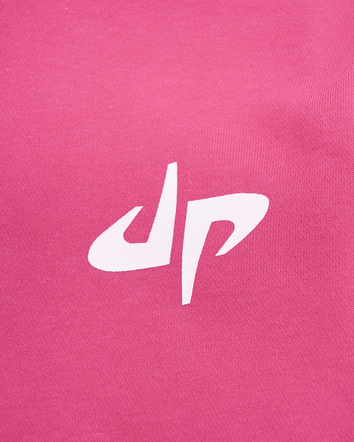 Pound It Noggin Drippy Panda Hoodie - Youth - Hot Pink