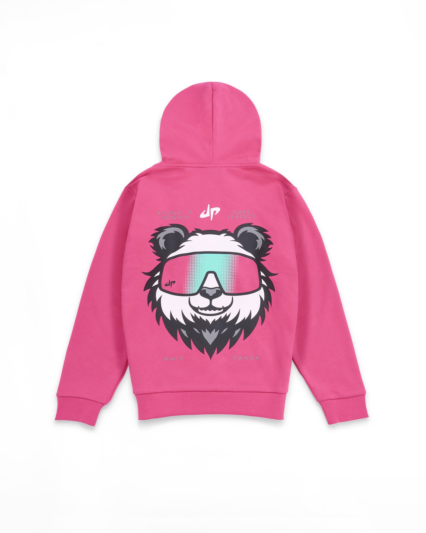 Drippy Panda Hoodie - Youth - Hot Pink