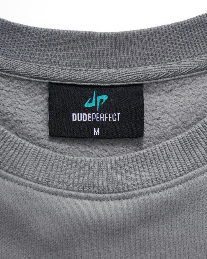 Pound It Reflective Crewneck - Youth - Gray