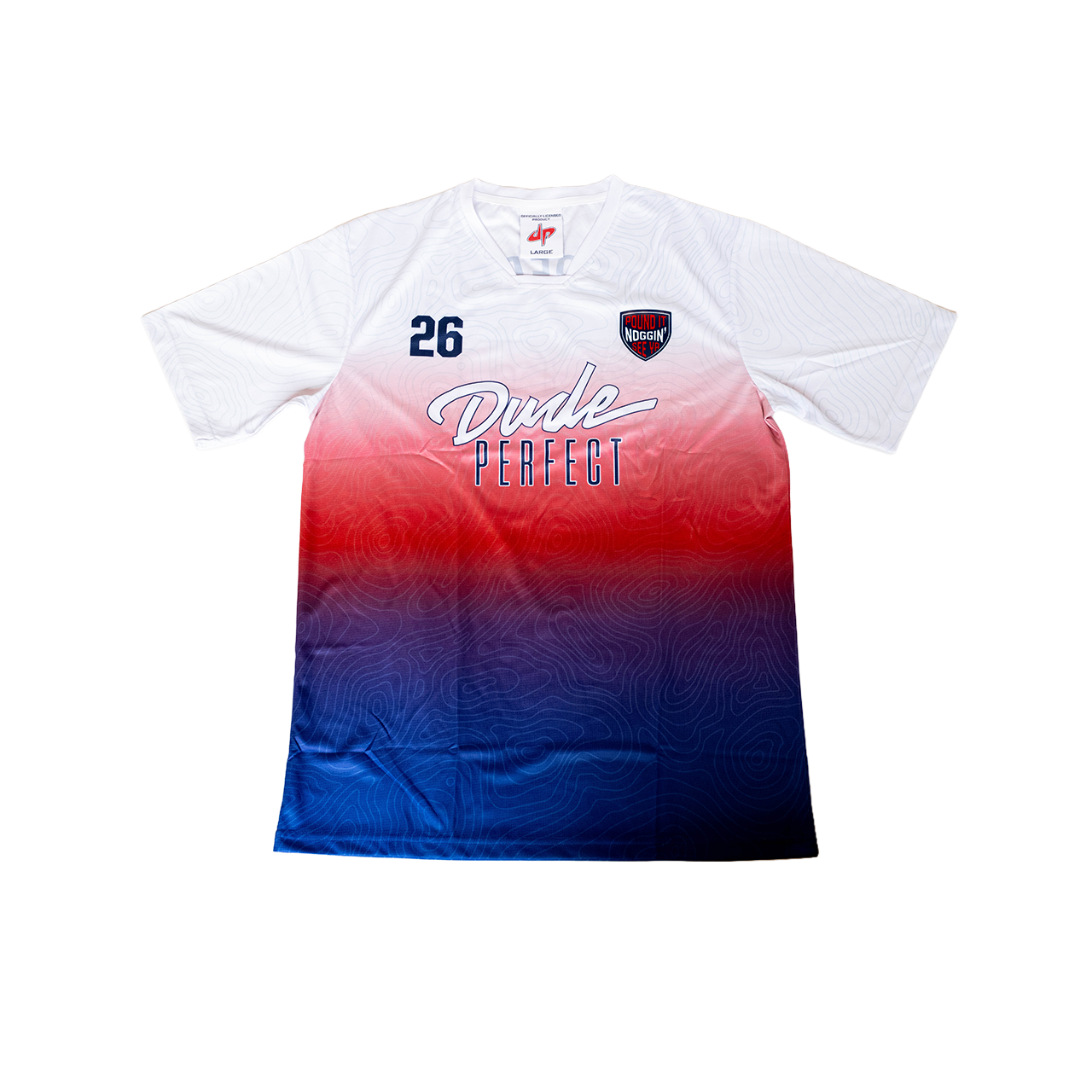 Dude Perfect Red White Blue Soccer Jersey