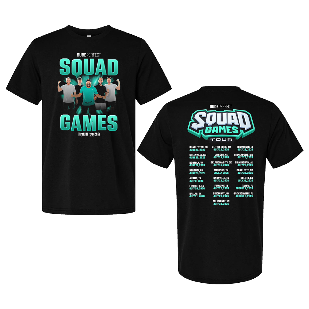 Dude Perfect Squad Games Tour Tee