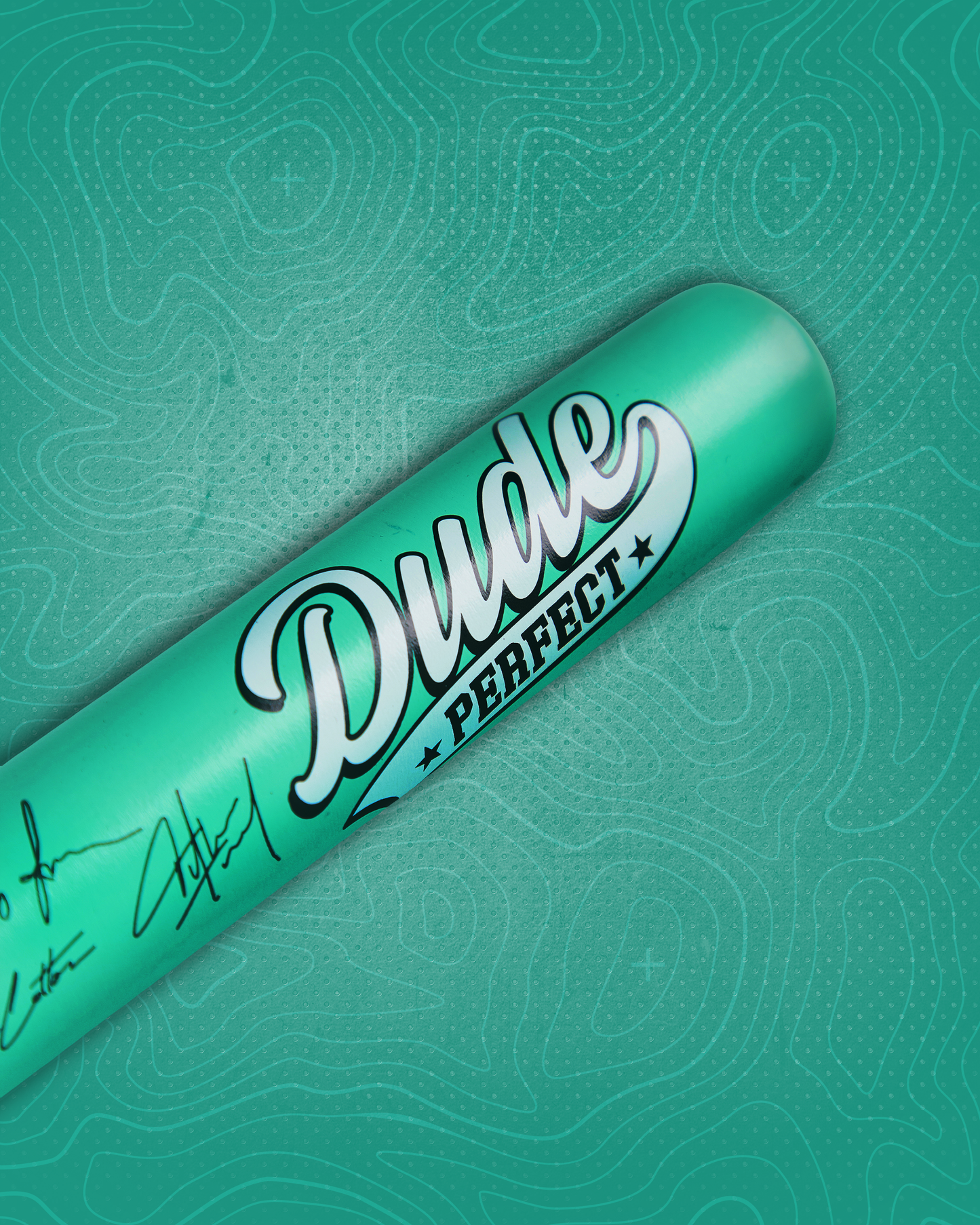 LIMITED: Dude Perfect Collectible Bat - Laser Signed
