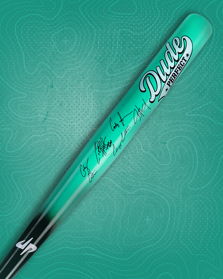 LIMITED: Dude Perfect Collectible Bat - Laser Signed