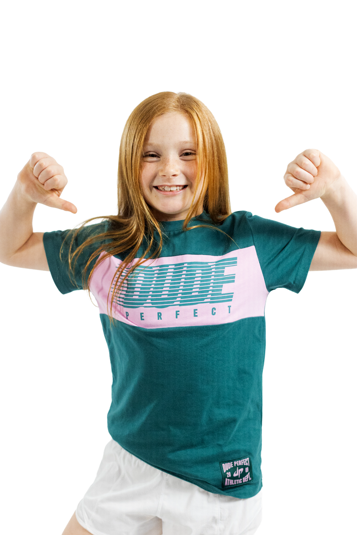 Green Retro Speed Tee - Youth