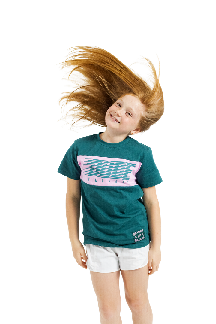 Green Retro Speed Tee - Youth