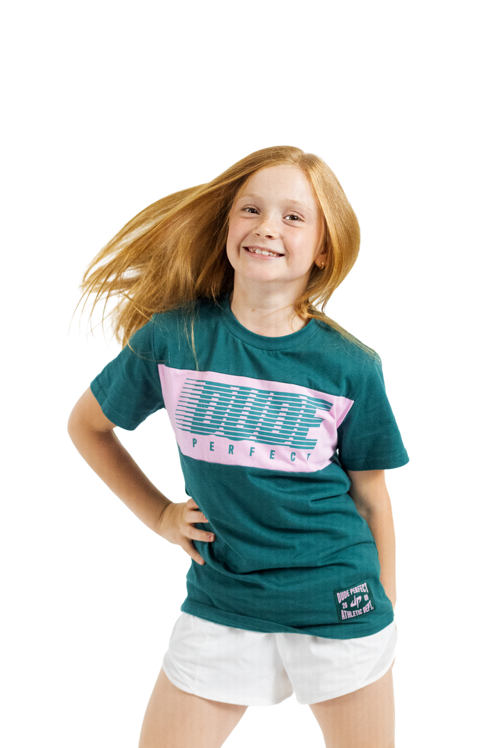Green Retro Speed Tee - Youth