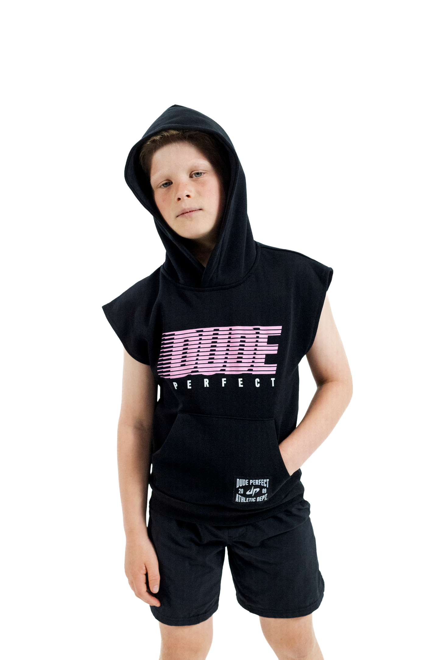 Retro Speed Sleeveless Hoodie - Youth