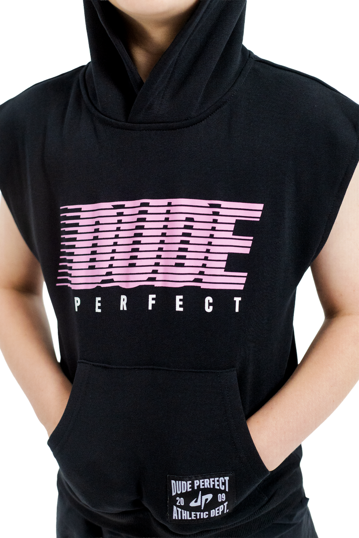 Retro Speed Sleeveless Hoodie - Youth