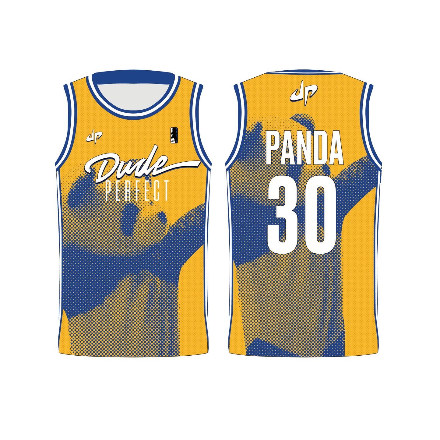 Panda Gold Basketball Jersey