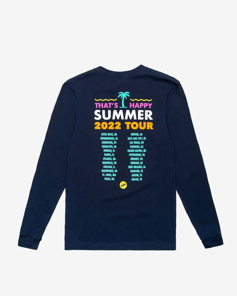 That's Happy Tour Long Sleeve Tee (Navy)