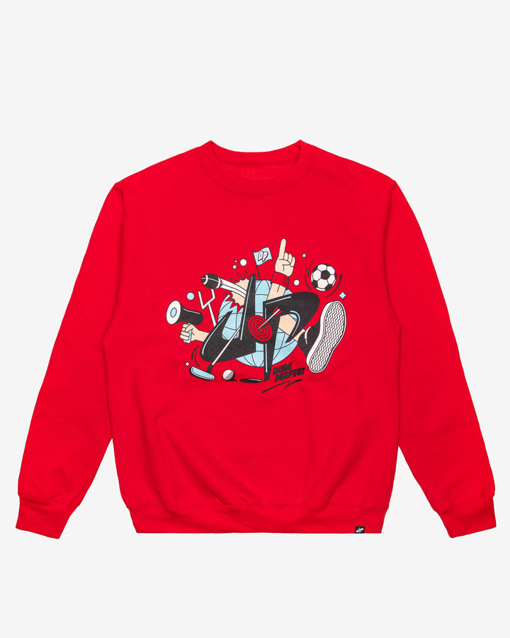 All Sports Battle Crewneck Sweatshirt (Red)