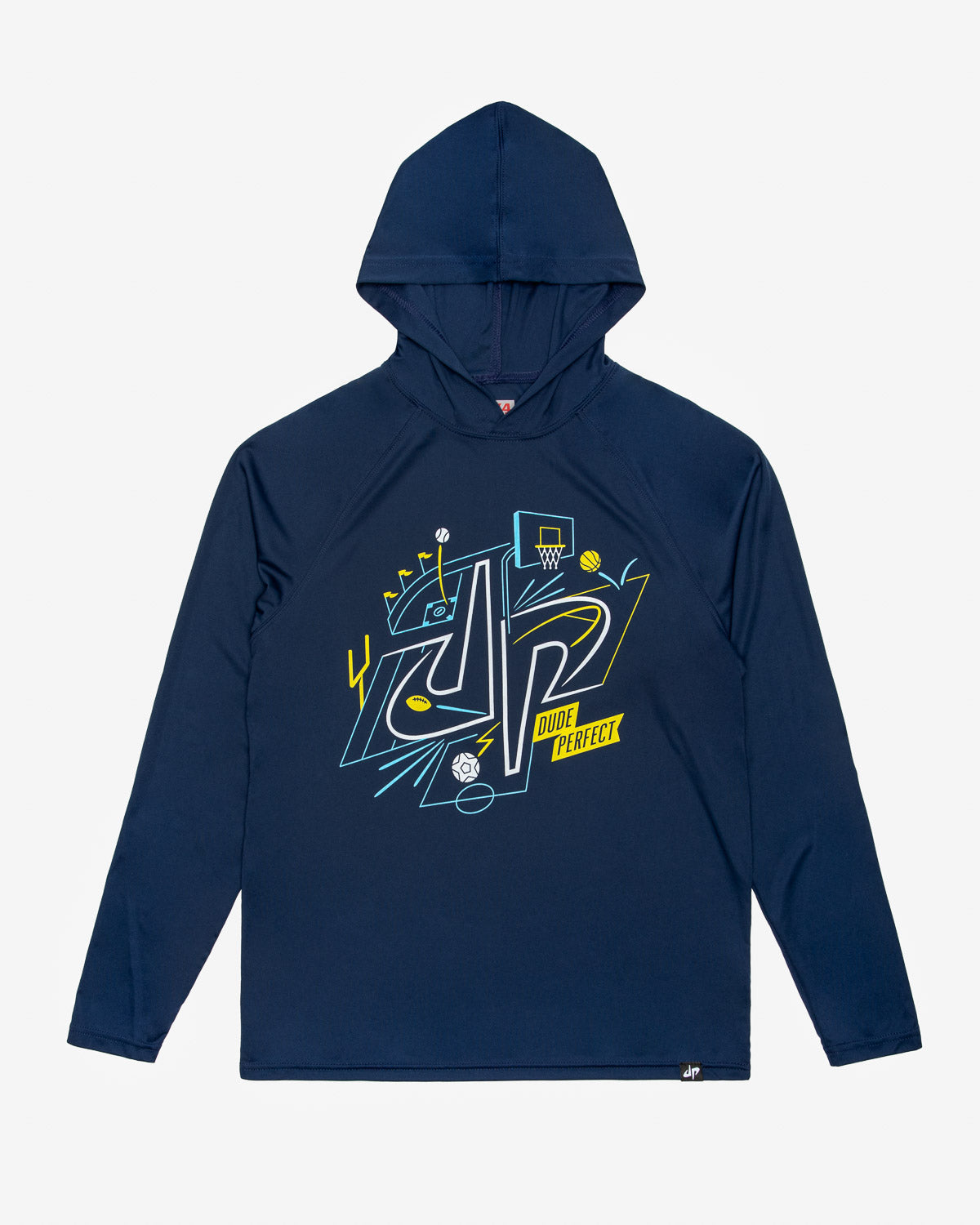 Courts and Sports Lightweight Performance Hoodie (Navy)