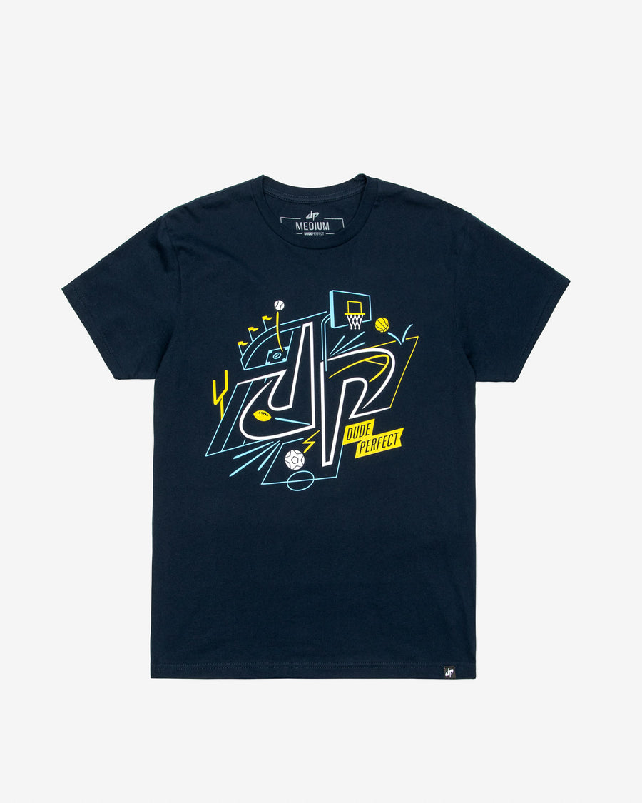 Courts and Sports Tee (Navy)