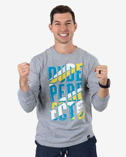 Face-Off Long Sleeve Tee (Heather Grey)