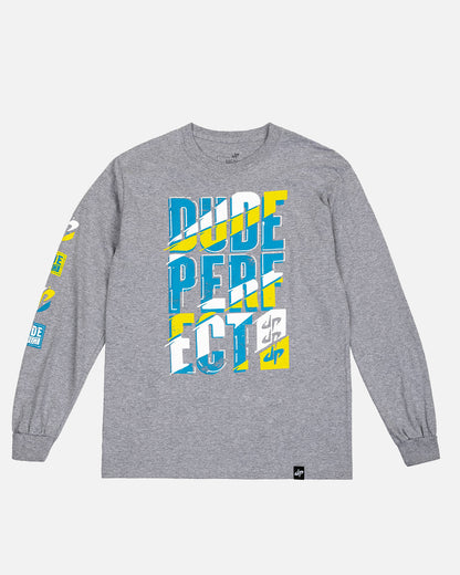 Face-Off Long Sleeve Tee (Heather Grey)